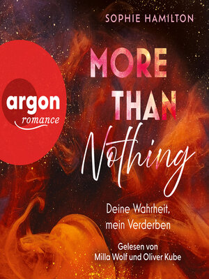 cover image of More Than Nothing--Deine Wahrheit, mein Verderben (Ungekürzte Lesung)